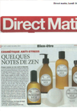 Article de presse Direct matin April 2012 Fleurs de bach
