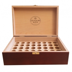 Coffret VIDE en bois couleur acajou Elixirs & Co