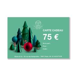 Carte cadeau 75 euros