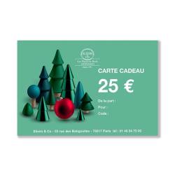 Carte cadeau 25 euros